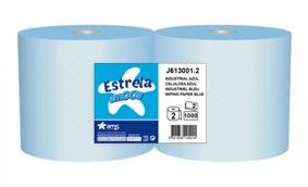 Papel Rolo Industrial Azul 2 Folhas